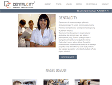 Tablet Screenshot of dentalcity.pl